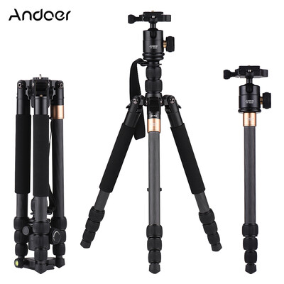 Andoer TP-668SC Portable Carbon Fiber Tripod Photography Travel Tripod Monopod with Panoramic Ball Head 4-Section Max Height 145c
Andoer TP-668SC Portable Carbon Fiber Tripod Photography Travel Tripod Monopod with Panoramic Ball Head 4-Section Max Height 145c