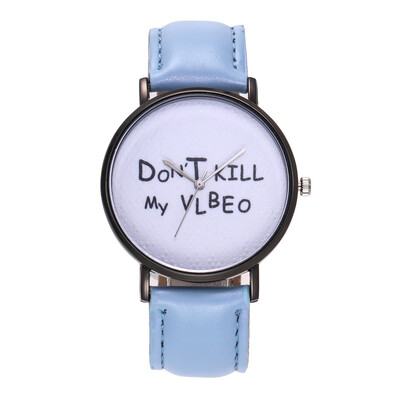 Pure White Reloj 2018 Fashion Women Quartz Watch DONT KILL My VLBEO Leather Watches High Quality Clock Wristwatch Feminino
Pure White Reloj 2018 Fashion Women Quartz Watch DONT KILL My VLBEO Leather Watches High Quality Clock Wristwatch Feminino