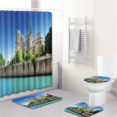 Gobestart Waterproof Bathroom Shower Curtain Set Non-Slip Rug Toilet Lid Cover Bath Mat
Gobestart Waterproof Bathroom Shower Curtain Set Non-Slip Rug Toilet Lid Cover Bath Mat