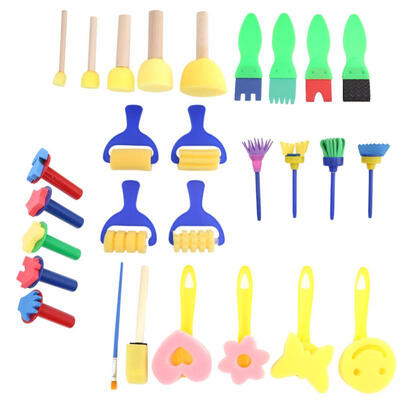 Greensen 28PCS Kids Sponge Painting Roller Brushes Kit Child DIY Painting Tool Paint Craft Toy
Greensen 28PCS Kids Sponge Painting Roller Brushes Kit Child DIY Painting Tool Paint Craft Toy