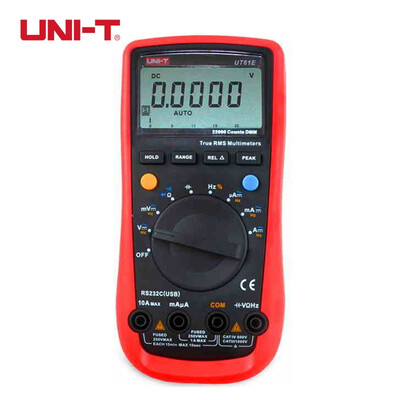 UNI-T UT61E Digital Multimeter auto range true RMS Peak value RS232 REL ACDC amperemeter uni t UT 61E multimeter
UNI-T UT61E Digital Multimeter auto range true RMS Peak value RS232 REL ACDC amperemeter uni t UT 61E multimeter
