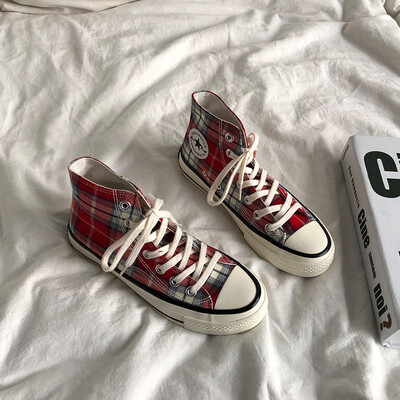 High shoes retro wild college wind ins super fire Harajuku plaid Korean canvas shoes women
High shoes retro wild college wind ins super fire Harajuku plaid Korean canvas shoes women
