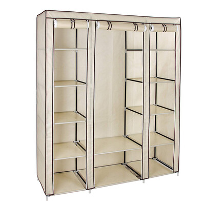 Siaonvr Non-woven Fabric Assembled Clothes Wardrobe Clothing Storage Closet Organizer
Siaonvr Non-woven Fabric Assembled Clothes Wardrobe Clothing Storage Closet Organizer