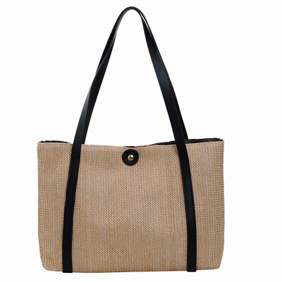 Women Weaving Tote Shoulder Bags Ladies Casual Handbag Hasp Pure Color Shopping Bag High Capacity Totes Bolsas YJ
Women Weaving Tote Shoulder Bags Ladies Casual Handbag Hasp Pure Color Shopping Bag High Capacity Totes Bolsas YJ