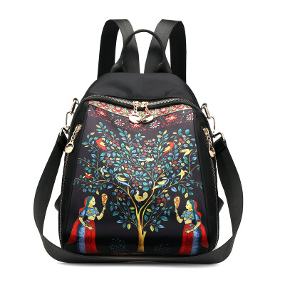 Double shoulder bag female Oxford leisure fashion printing travel canvas small backpack Korean version 100
Double shoulder bag female Oxford leisure fashion printing travel canvas small backpack Korean version 100