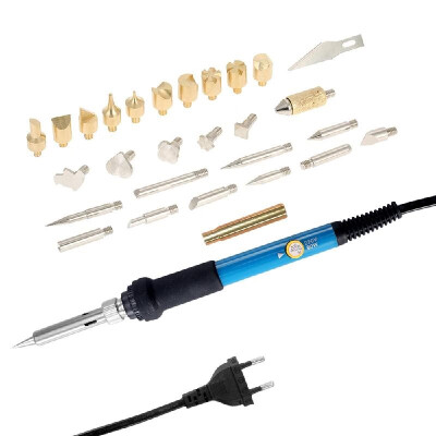 28PCS 60W Electric Adjustable Temperature Welding Soldering Iron Kit Carving Pyrography Tool Wood Embossing Burning Soldering Pen
28PCS 60W Electric Adjustable Temperature Welding Soldering Iron Kit Carving Pyrography Tool Wood Embossing Burning Soldering Pen