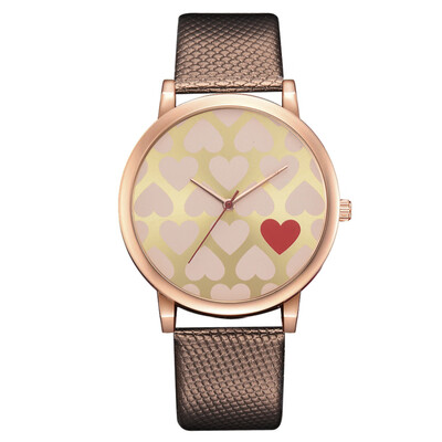 Wish trend alloy womens watch Korean casual love mirror quartz watch quality PU leather female watch
Wish trend alloy womens watch Korean casual love mirror quartz watch quality PU leather female watch