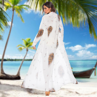 Fashion Women Leopard Print Chiffon Cardigan Bikini Cover Up Long Sleeve Beach Boho Outwear Maxi Coverups
Fashion Women Leopard Print Chiffon Cardigan Bikini Cover Up Long Sleeve Beach Boho Outwear Maxi Coverups