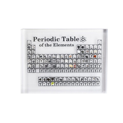 Acrylic Periodic Table Display of Elements Chemical Elements Table Teaching Supplies
Acrylic Periodic Table Display of Elements Chemical Elements Table Teaching Supplies