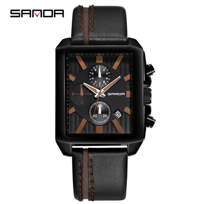 〖Follure〗SANDA Sports Mens Watch Chronograph Leather Strap Quartz Military Table Male
〖Follure〗SANDA Sports Mens Watch Chronograph Leather Strap Quartz Military Table Male