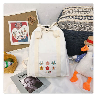 Schoolbag female Korean Harajuku ulzzang high school junior high school students ins wind bf small fresh canvas backpack
Schoolbag female Korean Harajuku ulzzang high school junior high school students ins wind bf small fresh canvas backpack