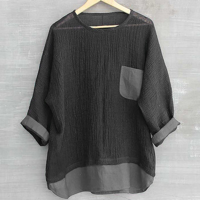 Toponeto Men Linen Patchwork Seven-Minute Sleeve Solid Color Loose Blouse T Shirt Tee
Toponeto Men Linen Patchwork Seven-Minute Sleeve Solid Color Loose Blouse T Shirt Tee