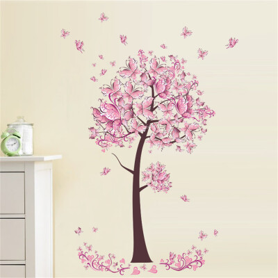 Pink Butterfly Flower Tree Wall Sticker For Home Room Decoration Waterproof Removable Decals
Pink Butterfly Flower Tree Wall Sticker For Home Room Decoration Waterproof Removable Decals