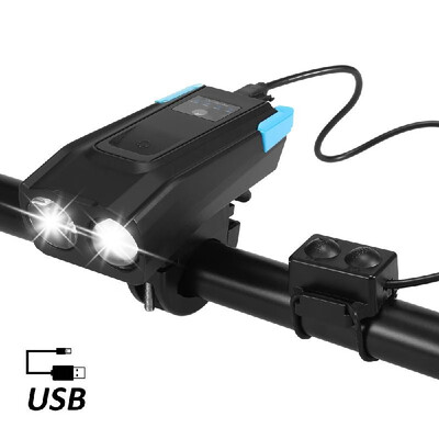 Bicycle Front Light USB Rechargeable Smart Induction Bike Headlight LED Lamp Flashlight with Horn 2000mAh4000mAh Battery
Bicycle Front Light USB Rechargeable Smart Induction Bike Headlight LED Lamp Flashlight with Horn 2000mAh4000mAh Battery