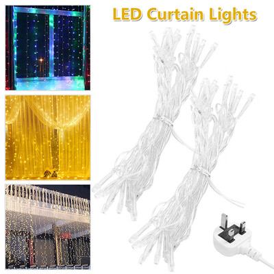 3MX3M 300 LED 8-Mode String Lights Window Curtain Icicle Lights Home Xmas Party Garden Wedding Decorations
3MX3M 300 LED 8-Mode String Lights Window Curtain Icicle Lights Home Xmas Party Garden Wedding Decorations