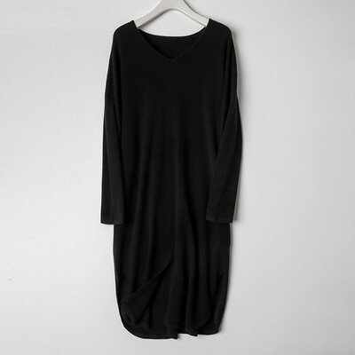 Card&Geese cashmere sweater solid color v-neck new female sweater loose long dress 10539
Card&Geese cashmere sweater solid color v-neck new female sweater loose long dress 10539