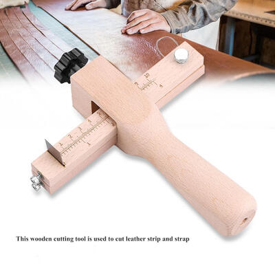 Wooden Hand Leather Strip Strap Adjustable Cutting Tool DIY Craft Tools Cutter with 5 BladesLeather Strap Cutting Tool
Wooden Hand Leather Strip Strap Adjustable Cutting Tool DIY Craft Tools Cutter with 5 BladesLeather Strap Cutting Tool