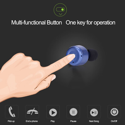 X4T TWS True Wireless Bluetooth 42 Earphone In-ear Stereo Headset Music Headphone Hands-free Support Multi-point Connection Touch
X4T TWS True Wireless Bluetooth 42 Earphone In-ear Stereo Headset Music Headphone Hands-free Support Multi-point Connection Touch