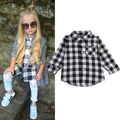 Toddler Kids Baby Boy Girl Plaid Long Sleeve Tops Checked Shirt T-shirt Clothes Fit For 1-7Y
Toddler Kids Baby Boy Girl Plaid Long Sleeve Tops Checked Shirt T-shirt Clothes Fit For 1-7Y