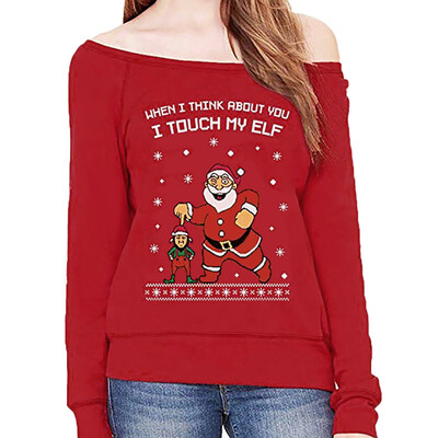 Nomeni Christmas Women Print Long Sleeve Off Shoulder Sweatshirt Pullover Blouse Shirt
Nomeni Christmas Women Print Long Sleeve Off Shoulder Sweatshirt Pullover Blouse Shirt