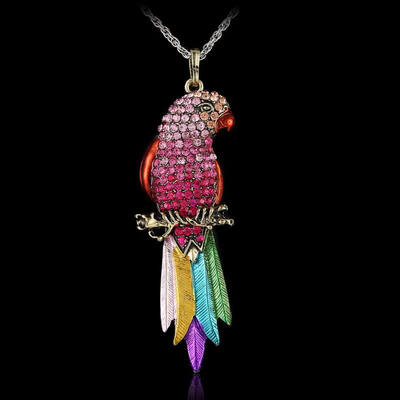 Rinhoo Vintage Long Jewelry Fashion Sweater Necklace Bird Exquisite Colourful Enamel Crystal Animal Parrot Women Elegant Jewelry
Rinhoo Vintage Long Jewelry Fashion Sweater Necklace Bird Exquisite Colourful Enamel Crystal Animal Parrot Women Elegant Jewelry