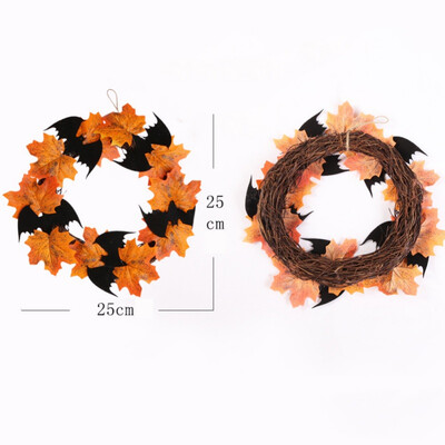 Halloween Maple Leaf Wreath Decoration Rattan Pumpkin Berry Artificial Garland Ghost Home Bar Wall Door Hanging Halloween Decor
Halloween Maple Leaf Wreath Decoration Rattan Pumpkin Berry Artificial Garland Ghost Home Bar Wall Door Hanging Halloween Decor