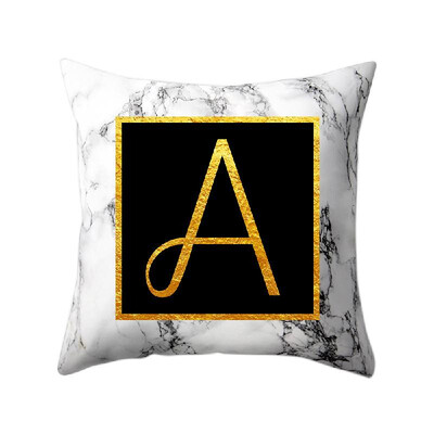 Modern Pillowcases 4545 Gold Alphabet Word Letter White Marble Pattern Pillow Case Super Soft Throw Sofa Bed Cushion Cover Protec
Modern Pillowcases 4545 Gold Alphabet Word Letter White Marble Pattern Pillow Case Super Soft Throw Sofa Bed Cushion Cover Protec