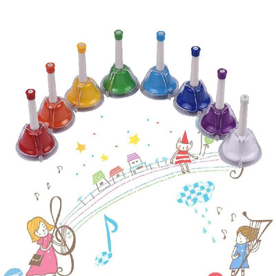 8 Note Diatonic Metal Bell Colorful Handbell Hand Percussion Bells Kit Musical Toy for Kids Children for Musical Learning Teaching
8 Note Diatonic Metal Bell Colorful Handbell Hand Percussion Bells Kit Musical Toy for Kids Children for Musical Learning Teaching
