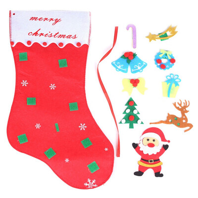 DIY Christmas Stockings Santa Removable Ornaments Candy Bag Snowman Pocket Xmas Hand Decoration
DIY Christmas Stockings Santa Removable Ornaments Candy Bag Snowman Pocket Xmas Hand Decoration