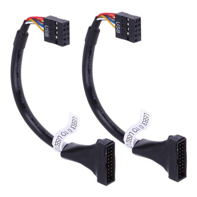 2pcs USB30 20Pin Male to USB20 9Pin Motherboard Female Adapter Cable Computer PC Mainboard Data Transmission Sync Cord
2pcs USB30 20Pin Male to USB20 9Pin Motherboard Female Adapter Cable Computer PC Mainboard Data Transmission Sync Cord