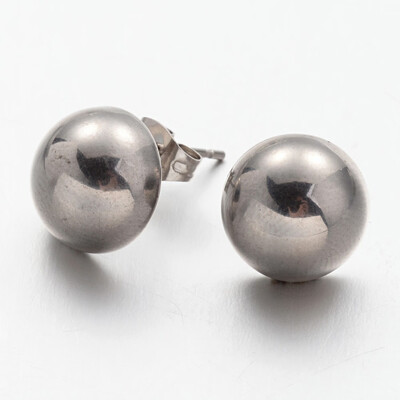 304 Stainless Steel Ear Studs Half RoundDome Stainless Steel Color 165x8x5mm Pin08mm
304 Stainless Steel Ear Studs Half RoundDome Stainless Steel Color 165x8x5mm Pin08mm