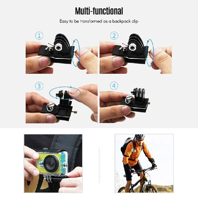 TELESIN Multi Functional Aluminum Alloy Cap Clip Baseball Hat Clamp Mount Backpack Clip for GoPro Hero 7654 Xiaomi YI SJCAM Ac
TELESIN Multi Functional Aluminum Alloy Cap Clip Baseball Hat Clamp Mount Backpack Clip for GoPro Hero 7654 Xiaomi YI SJCAM Ac