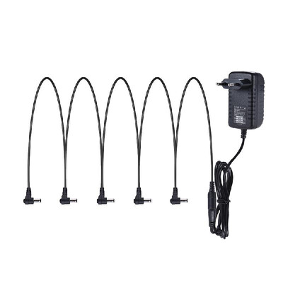 Guitar Effect Power Supply Adapter 9V DC 1000mA 5 Way Daisy Chain Chord Cable Negative Inside Positive Outside
Guitar Effect Power Supply Adapter 9V DC 1000mA 5 Way Daisy Chain Chord Cable Negative Inside Positive Outside