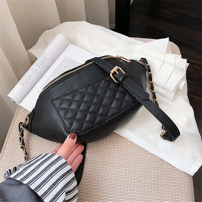 Womens bag new tide rhombic chest bag Korean fashion Messenger bag chain small black bag wild shoulder bag
Womens bag new tide rhombic chest bag Korean fashion Messenger bag chain small black bag wild shoulder bag