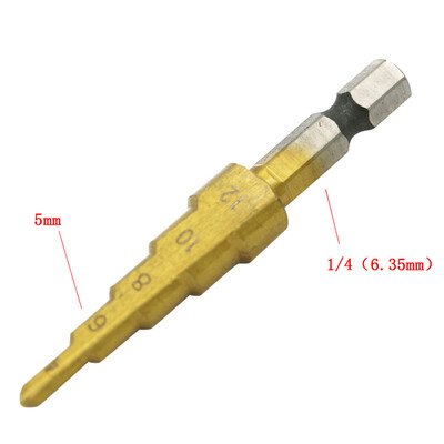 Siaonvr Hex High Speed Steel Titanium Step Cone Drill Bit Hole Cutter HSS Sheet Metal
Siaonvr Hex High Speed Steel Titanium Step Cone Drill Bit Hole Cutter HSS Sheet Metal