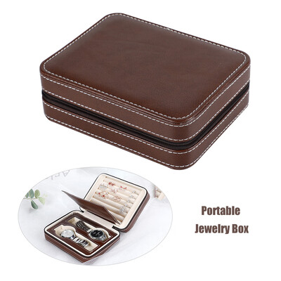 Portable Travelling Zipper Bag Leather Watch Jewelry Organizer Box Earrings Rings Collector Storage Case
Portable Travelling Zipper Bag Leather Watch Jewelry Organizer Box Earrings Rings Collector Storage Case