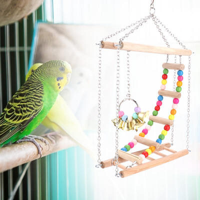 Greensen 2 PCS Birds Parrot Swing Toy Double Hanging Ladder Metal Chain Toys with Bells Budgie Cockatiel
Greensen 2 PCS Birds Parrot Swing Toy Double Hanging Ladder Metal Chain Toys with Bells Budgie Cockatiel