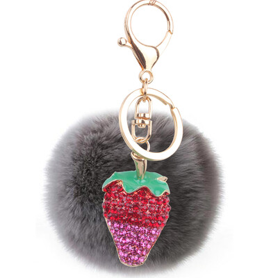 Plush 8CM Rex Rabbit Hair Ball Strawberry Keychain Lovers Key Chain Mobile Phone Bags Hanging Wholesale
Plush 8CM Rex Rabbit Hair Ball Strawberry Keychain Lovers Key Chain Mobile Phone Bags Hanging Wholesale