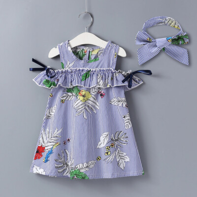 Toddler Baby Girls Off Shoulder Ruffles Floral Striped Print DressHeadband Sets
Toddler Baby Girls Off Shoulder Ruffles Floral Striped Print DressHeadband Sets