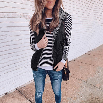 Women Waistcoat Reversible Shaggy Faux Fur Quilted Sleeveless Zipper Pocket Casual Streetwear
Women Waistcoat Reversible Shaggy Faux Fur Quilted Sleeveless Zipper Pocket Casual Streetwear
