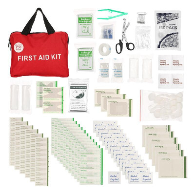 230PCS Safe Travel First Aid Kit Camping Hiking Medical Emergency Kit Treatment Pack Set Outdoor Wilderness Survival
230PCS Safe Travel First Aid Kit Camping Hiking Medical Emergency Kit Treatment Pack Set Outdoor Wilderness Survival