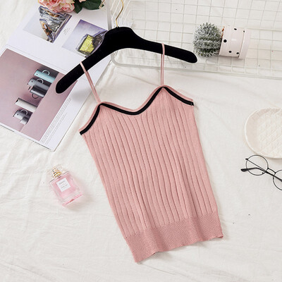 Women Versatile Sweet Knit Off Shoulder Slim Solid Color Sexy Strap V Collar Camisole
Women Versatile Sweet Knit Off Shoulder Slim Solid Color Sexy Strap V Collar Camisole