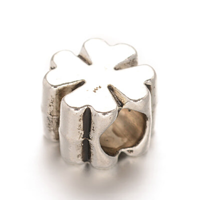 Clover Large Hole Alloy European Beads Lead Free & Cadmium Free Antique Silver 9x95x7mm Hole 4x5mm
Clover Large Hole Alloy European Beads Lead Free & Cadmium Free Antique Silver 9x95x7mm Hole 4x5mm