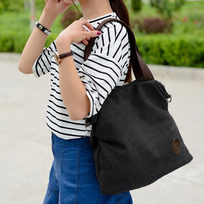 Women Canvas Crossbody Bag Solid Color Zipper Grab Handles Top Large Capacity Handbag Totes Shoulder Bag
Women Canvas Crossbody Bag Solid Color Zipper Grab Handles Top Large Capacity Handbag Totes Shoulder Bag
