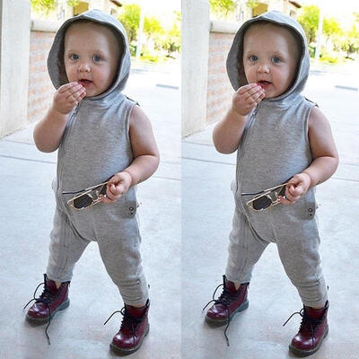 Newborn Baby Kids Boys Girls Infant clothes Hooded sleeveless Romper solid cotton casual Jumpsuit Clothes one pieces
Newborn Baby Kids Boys Girls Infant clothes Hooded sleeveless Romper solid cotton casual Jumpsuit Clothes one pieces