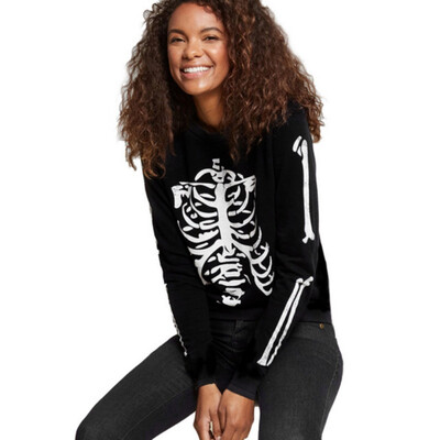 Halloween skeleton Skull Print long sleeve T shirt Autumn O Neck holiday creative smock T shirt
Halloween skeleton Skull Print long sleeve T shirt Autumn O Neck holiday creative smock T shirt