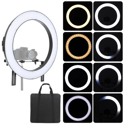 FalconEyes DVR-512DVC Video Camera Photography Studio Outdoor LED Ring Light Fill-in Lamp CRI90 3200K-5600K Adjustable Color Temp
FalconEyes DVR-512DVC Video Camera Photography Studio Outdoor LED Ring Light Fill-in Lamp CRI90 3200K-5600K Adjustable Color Temp