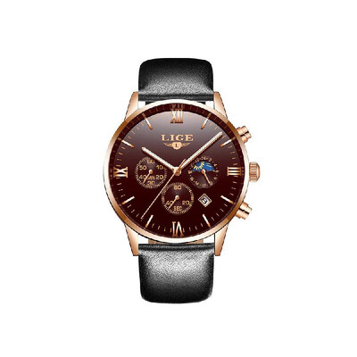 LIGE 9831 Men Watch Quartz Business Simple Wristwatch Calendar Date Hour Minute Second Display Timer 3ATM Waterproof Fashion Casua
LIGE 9831 Men Watch Quartz Business Simple Wristwatch Calendar Date Hour Minute Second Display Timer 3ATM Waterproof Fashion Casua