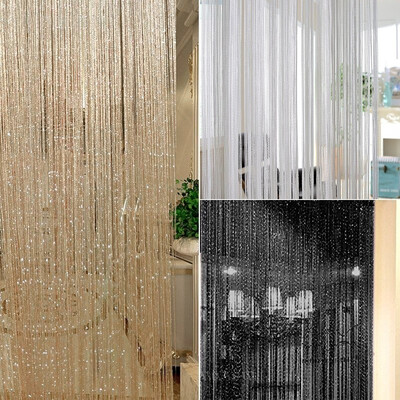 Fashion 200cm100cm String Sparkle Curtains Fly Screen Fringe Tassel Curtain Room Divider Door Window Decor
Fashion 200cm100cm String Sparkle Curtains Fly Screen Fringe Tassel Curtain Room Divider Door Window Decor