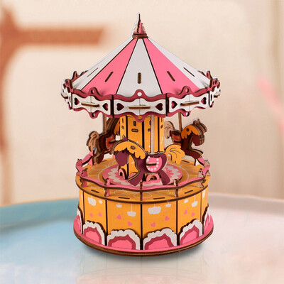 DIY Music Box Puzzle 3D Wood Model Puzzle Kits Rotating Craft Kits Unique Gift Toy for Girls
DIY Music Box Puzzle 3D Wood Model Puzzle Kits Rotating Craft Kits Unique Gift Toy for Girls